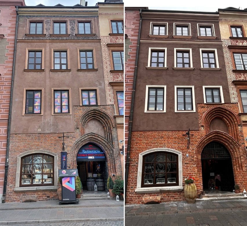 Gotyckie portale kamienicy przy Rynku Starego Miasta 21...