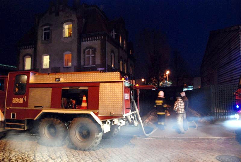 Pieńsk: Alarm ogniowy przy ul.  Partyzantów
