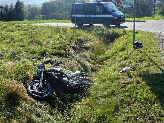 Wypadek w Lutczy. Ranna została motocyklistka