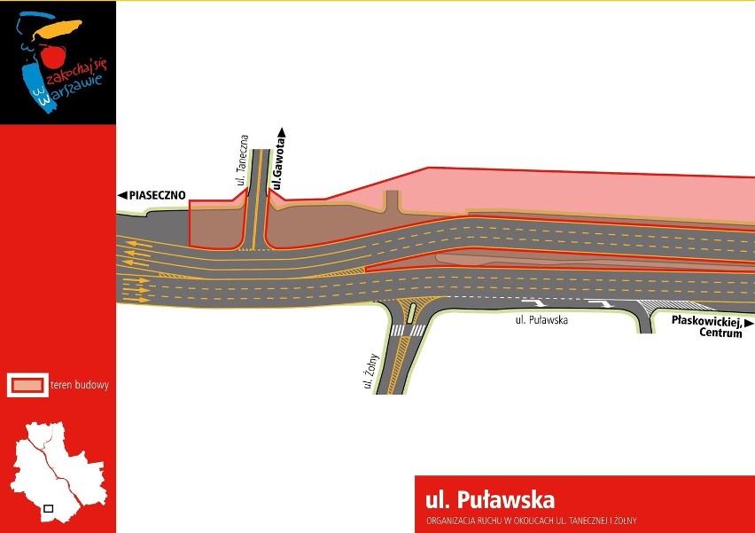 Utrudnienia na Puławskiej. Trwa budowa Trasy S2 (ZDJĘCIA)