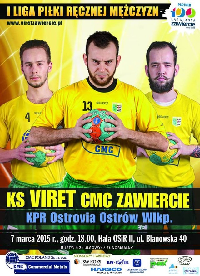 Viret CMC Zawiercie - Ostrovia Ostrów Wielkopolski.