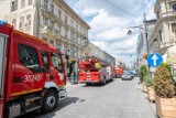Łódź. Pożar w restauracji przy ulicy Piotrkowskiej ZDJĘCIA
