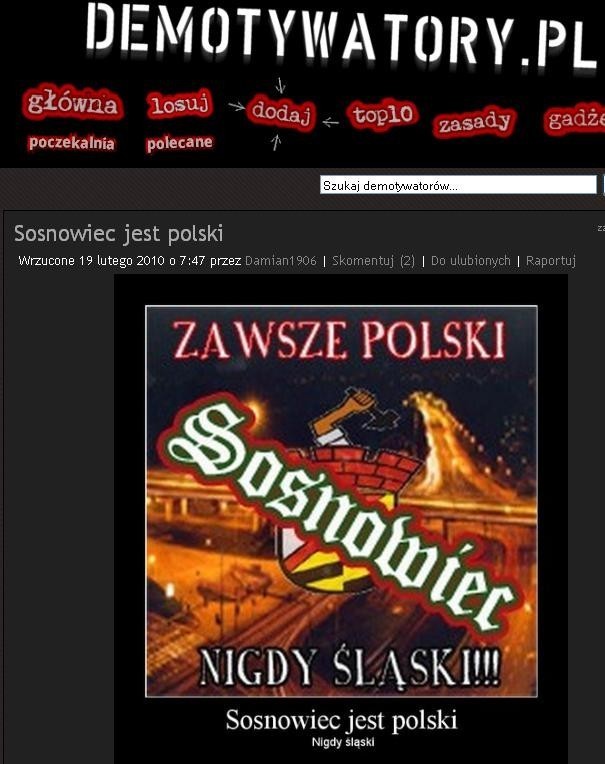 Sosnowiec w serwisie Demotywatory.pl. Z czego się śmiejemy? Co nas demotywuje?