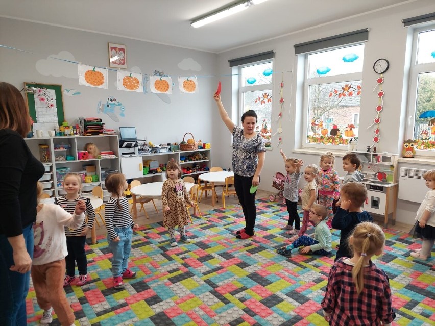 Akcja "Bezpieczny przedszkolak" w przedszkolu w Strugach ZDJĘCIA
