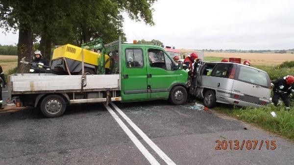 Wypadek w gminie Kiszkowo 15 lipca 2013