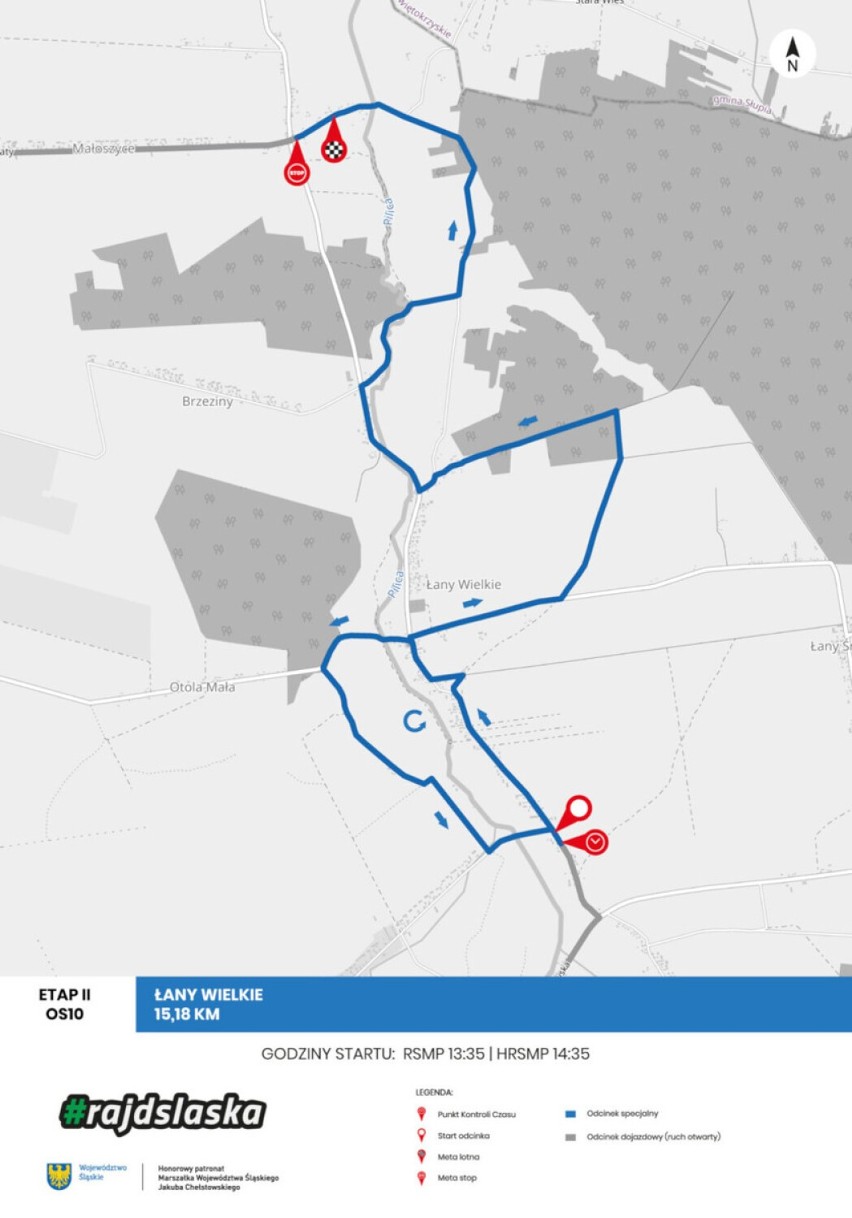 RAJD ŚLĄSKA 2022 w pow. zawierciańskim. Będą objazdy! Sprawdź MAPĘ