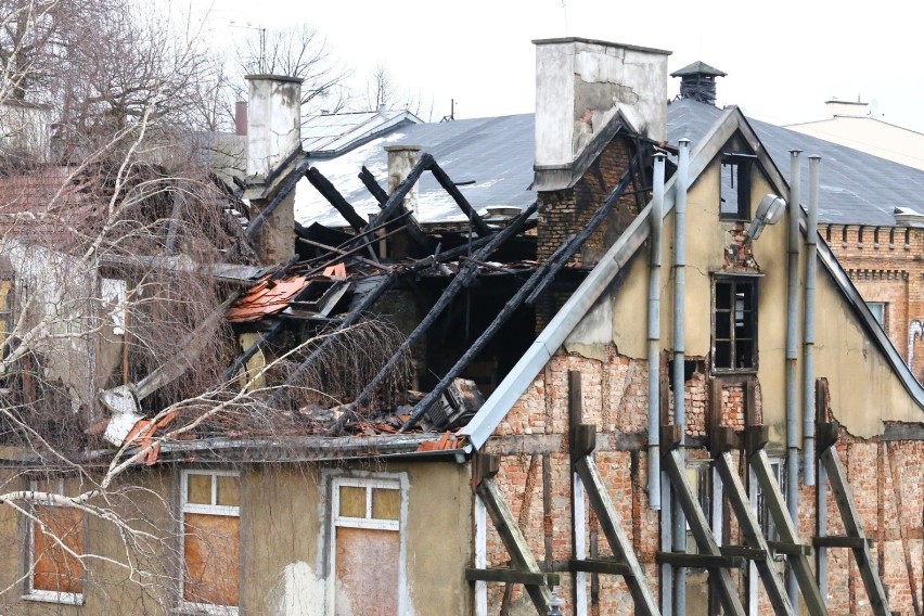 Pożar pustostanu w Gdańsku 24.01.2021