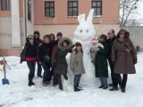 W Lany Poniedziałek... zając ze śniegu [FOTO]