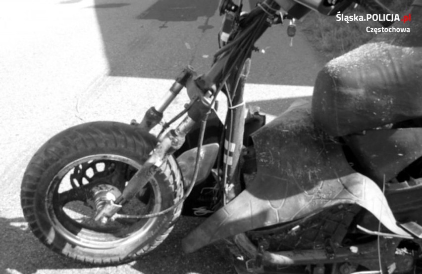 Tragiczny wypadek w Częstochowie. Mercedesem najechał na dwa motocykle, 48-latek nie żyje