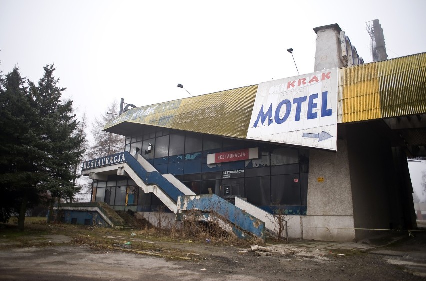 Motel Krak tuż przed rozbiórką.