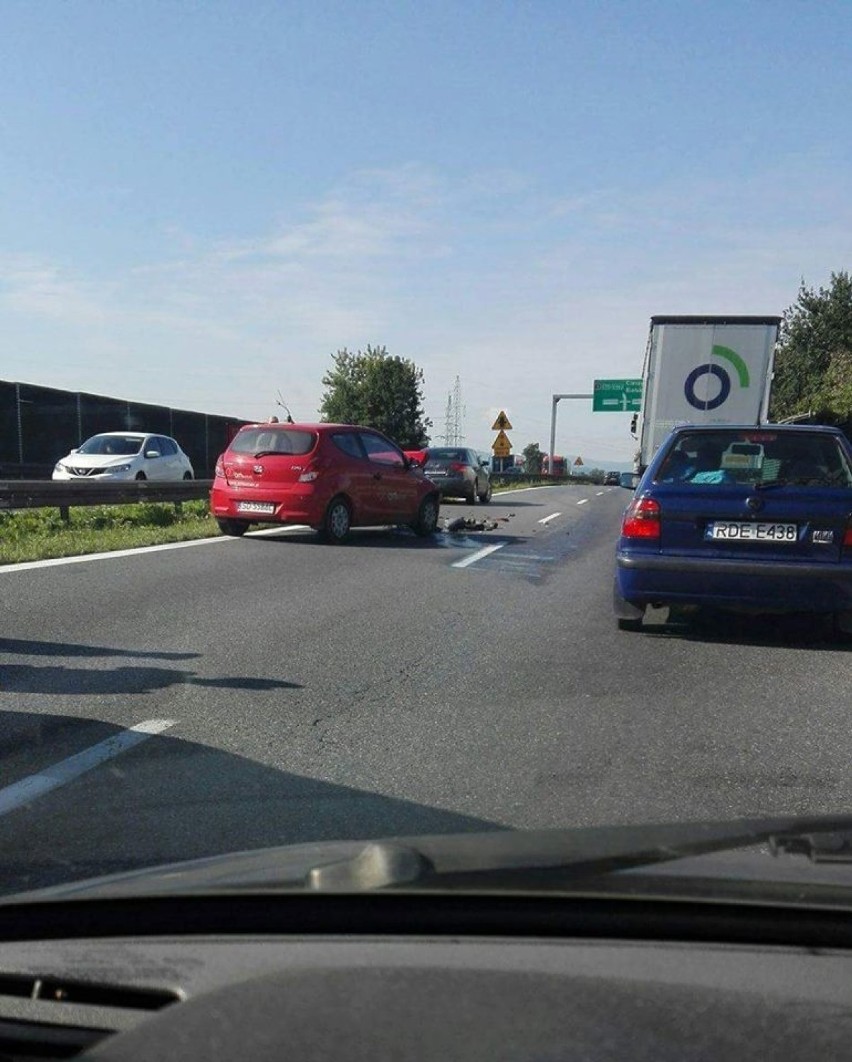 Po zderzeniu na DK1 w Czechowicach droga na Katowice jest...