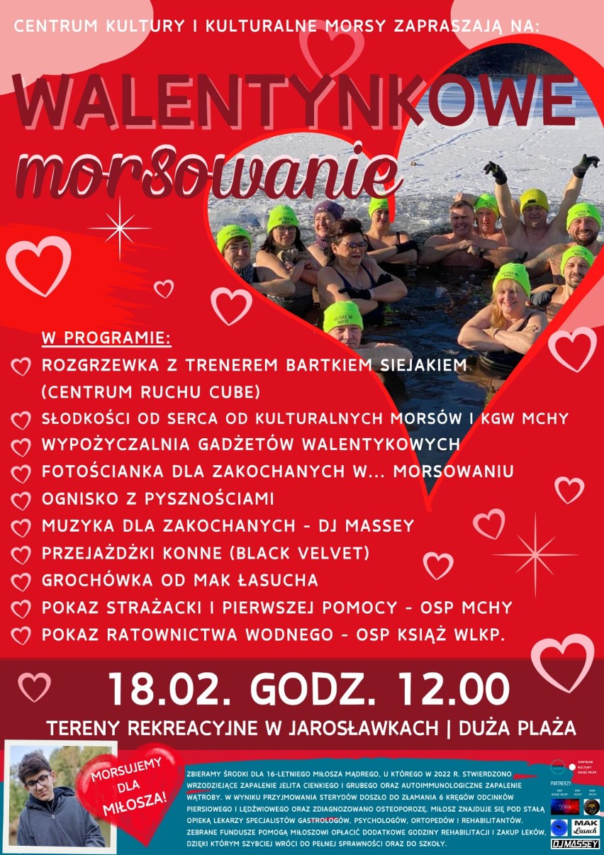 Walentynkowe Morsowanie w Jarosławkach