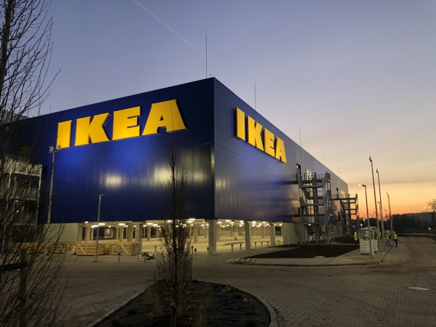 Budowa sklepu Ikea w Szczecinie.