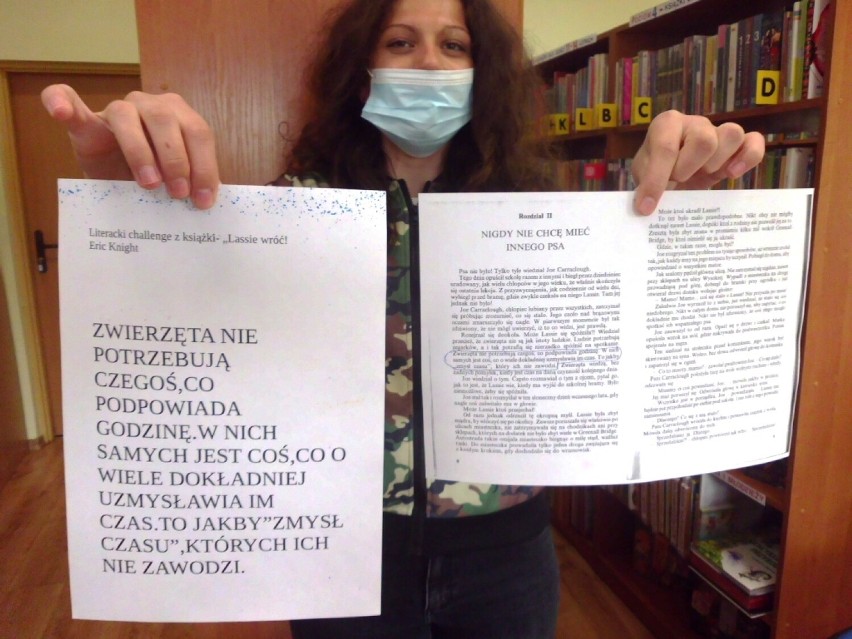 Literackie wyzwanie w bibliotece w Bierkowicach