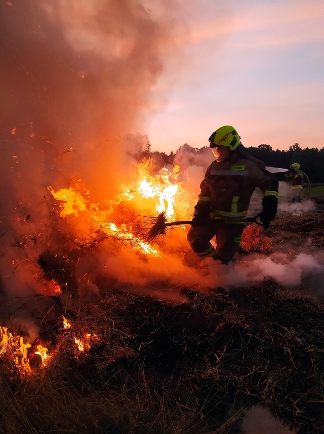 Pożar w gminie Choceń