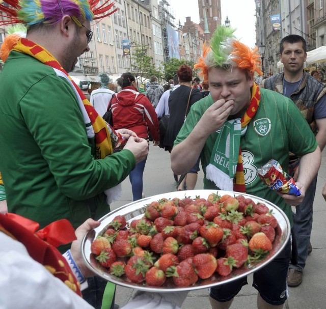 Kaszubskie truskawki promowały Euro 2012 w Gdańsku