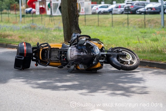 50-letni motocyklista miał w organizmie ponad dwa promile alkoholu.