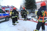 Pożar w szkole muzycznej w Elblągu [zdjęcia]