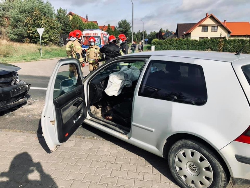 Wypadek na drodze nr 179 w Dolaszewie