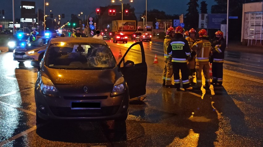 Wypadek na ulicy Górnośląskiej w Kaliszu