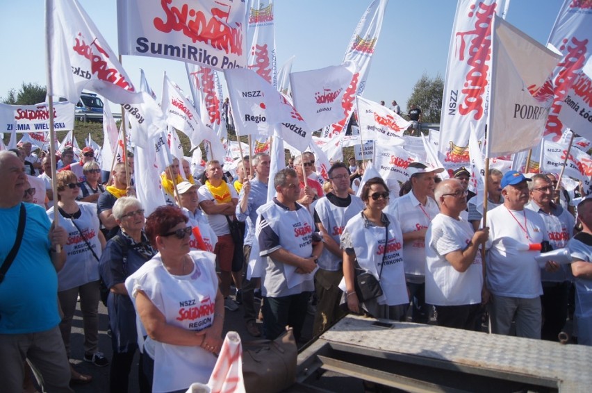 Protest "Solidarności" w Radomsku. Manifestacja w obronie...