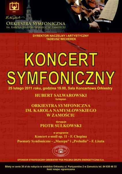 Zamość: Chopin i Liszt symfonicznie