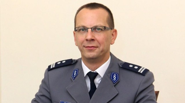 Młodszy inspektor Sławomir Bober - Komendant Powiatowy Policji w Stargardzie