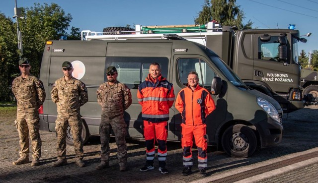 Lublinieccy komandosi uratowali życie człowiekowi, który zemdlał i upadł na ziemię