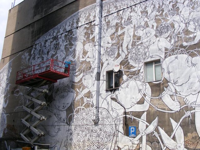 festiwal murali w Poznaniu, murale, mural przy ul. Kantaka