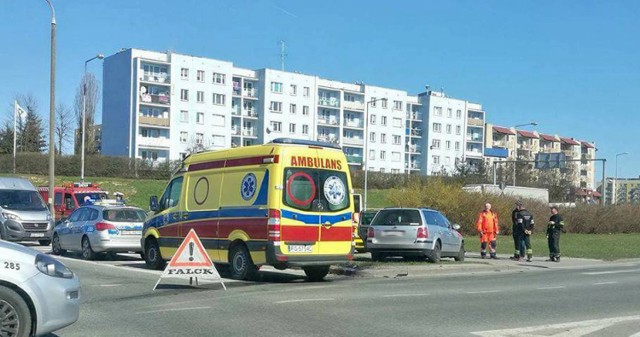 Wypadek wydarzył się na rondzie Górczyńskim w Gorzowie Wlkp.