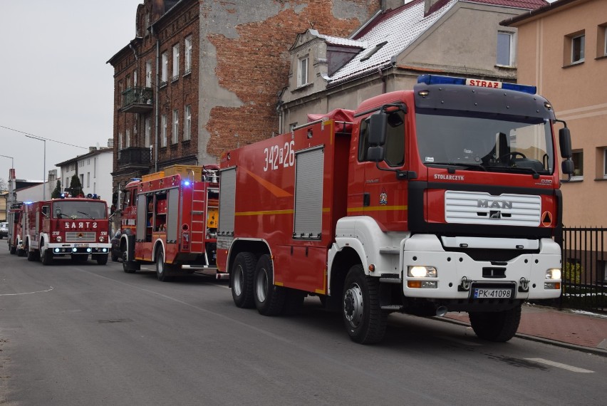 Pożar gołębnika na ulicy Widok w Kaliszu