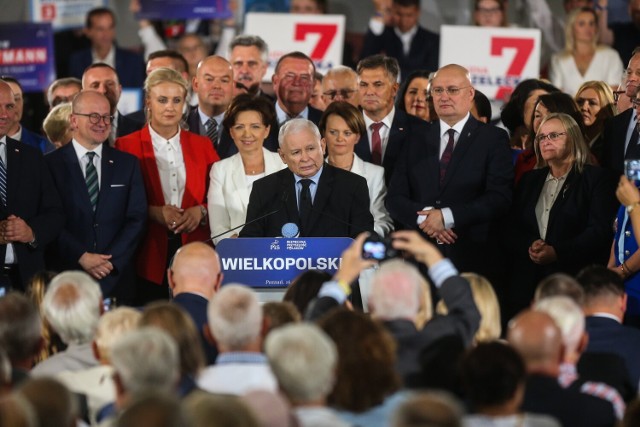 Do kandydatów z wielkopolskich okręgów oraz sympatyków partii przemówił prezes Jarosław Kaczyński.