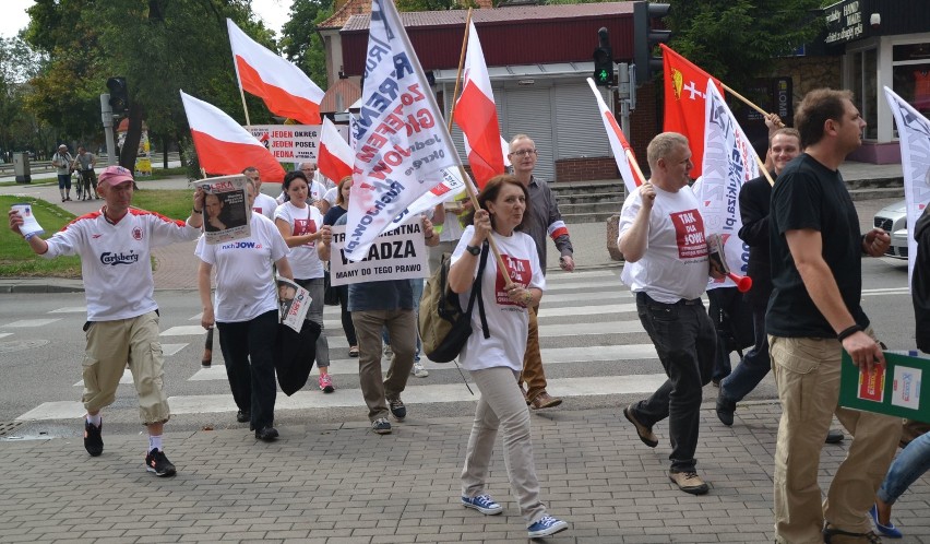 Odbył się marsz referendalny "Tak dla JOW" w Malborku. Zobacz film i zdjęcia
