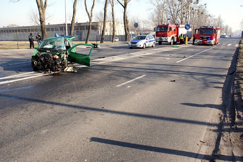Wypadek na ulicy Wrocławskiej w Kaliszu