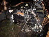 Wypadek w Karlinie. Na DW nr 163 Audi uderzyło w drzewo [ZDJĘCIA]