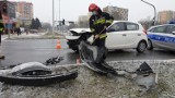 Wypadek w Kielcach. Zderzyły się dwa samochody [ZDJĘCIA]