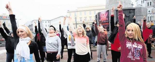 W zeszłym roku demonstracja One Billion Rising odbyła się na Placu Wolności w Łodzi