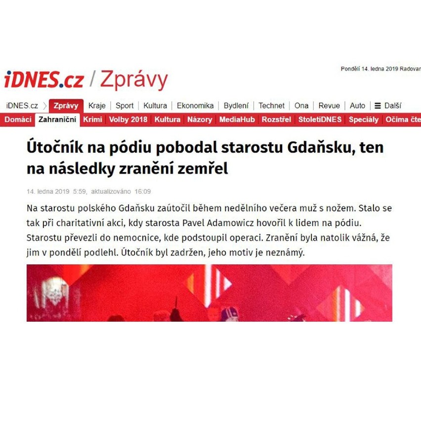 Czeski portal Idnes.cz dodaje, że morderca...