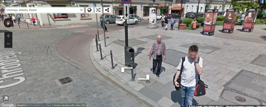 Google Street View - Gniezno i mieszkańcy na zdjęciach
