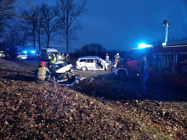 Wypadek na trasie Drożków Żary.