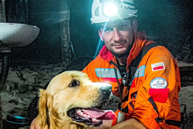 Czy psy będą ratować górników pod ziemią? Czworonogi przechodzą szkolenie