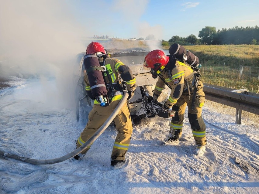 W akcji gaśniczej brali udział strażacy z Międzyrzecza.