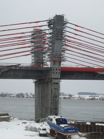 Kwidzyn: Czytelnik kwidzyn.naszemiasto.pl przyglądał się budowie mostu przez Wisłę