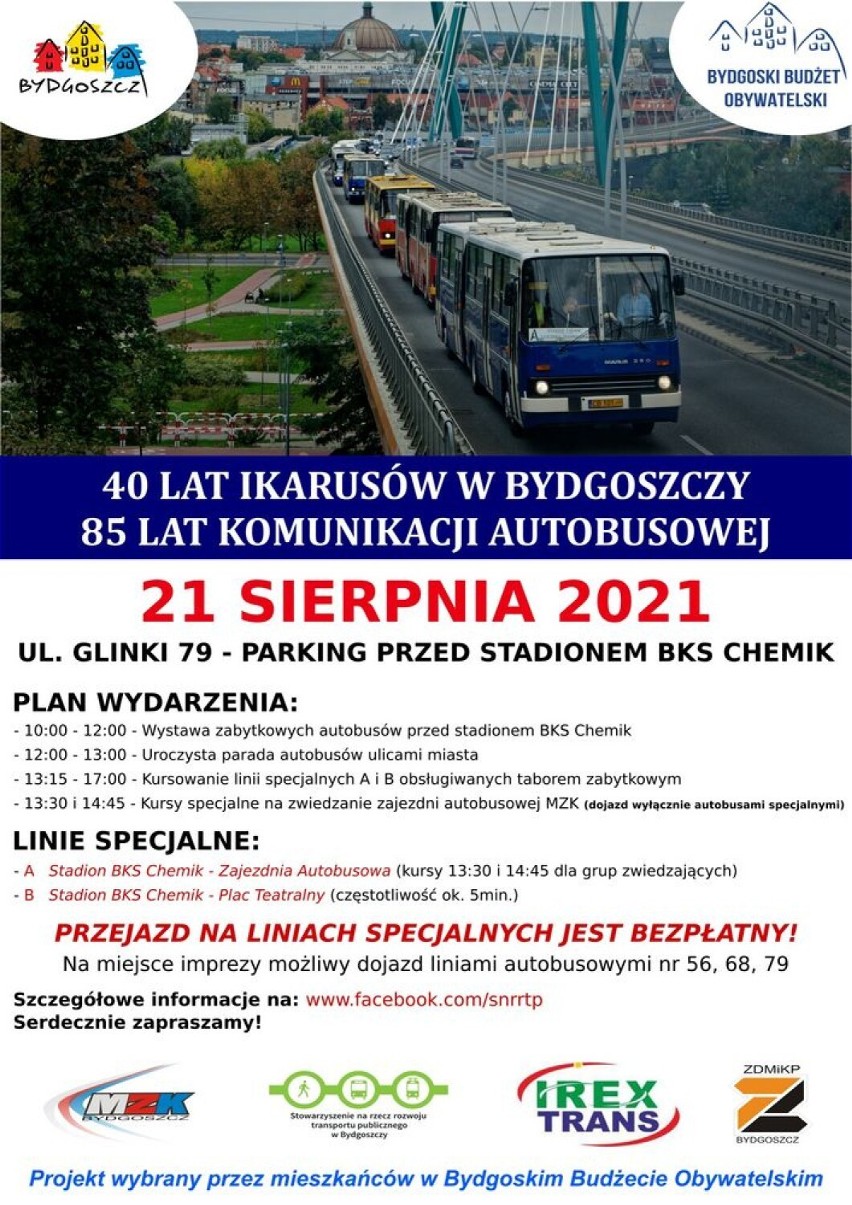 W Bydgoszczy odbędzie się zlot zabytkowych autobusów....