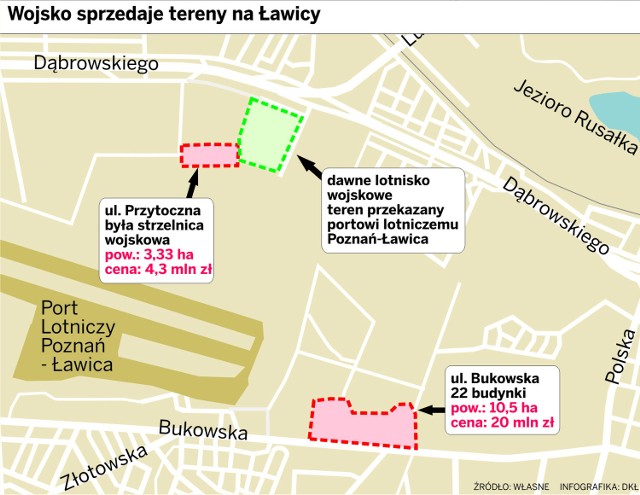 Wojsko chce się pozbyć terenów przy ulicy Bukowskiej i Przytocznej