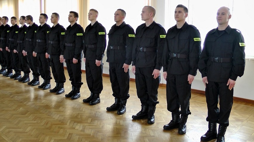 Ślubowanie nowych policjantów w KWP Bydgoszcz