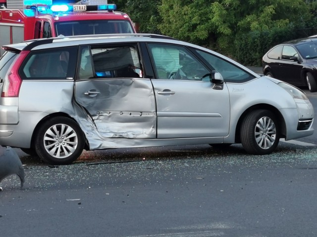 Wypadek na skrzyżowaniu ul. Wiejska - Gajowa we Włocławku