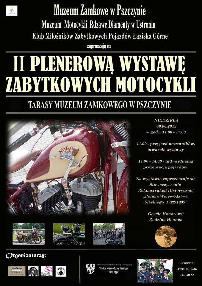 Wystawa Zabytkowych Motocykli odbędzie się w niedzielę od...