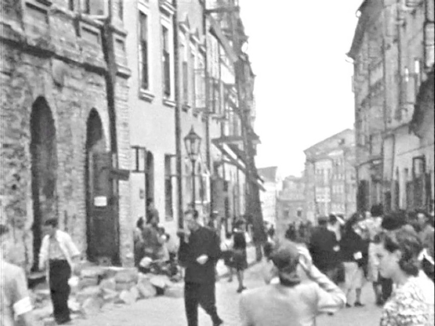 Kadr z filmu przedstawiającego Lublin z wiosny lub lata 1940...