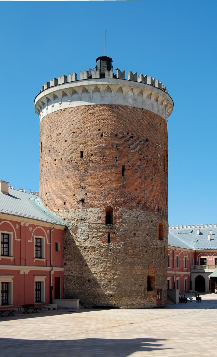 Wieża Zamkowa w Lublinie zbudowana w XIII w. jest najstarszą budowla miasta.